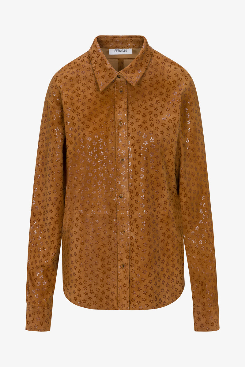 Elise Suede Button Down