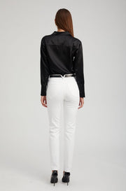 Silk Fitted Button Down