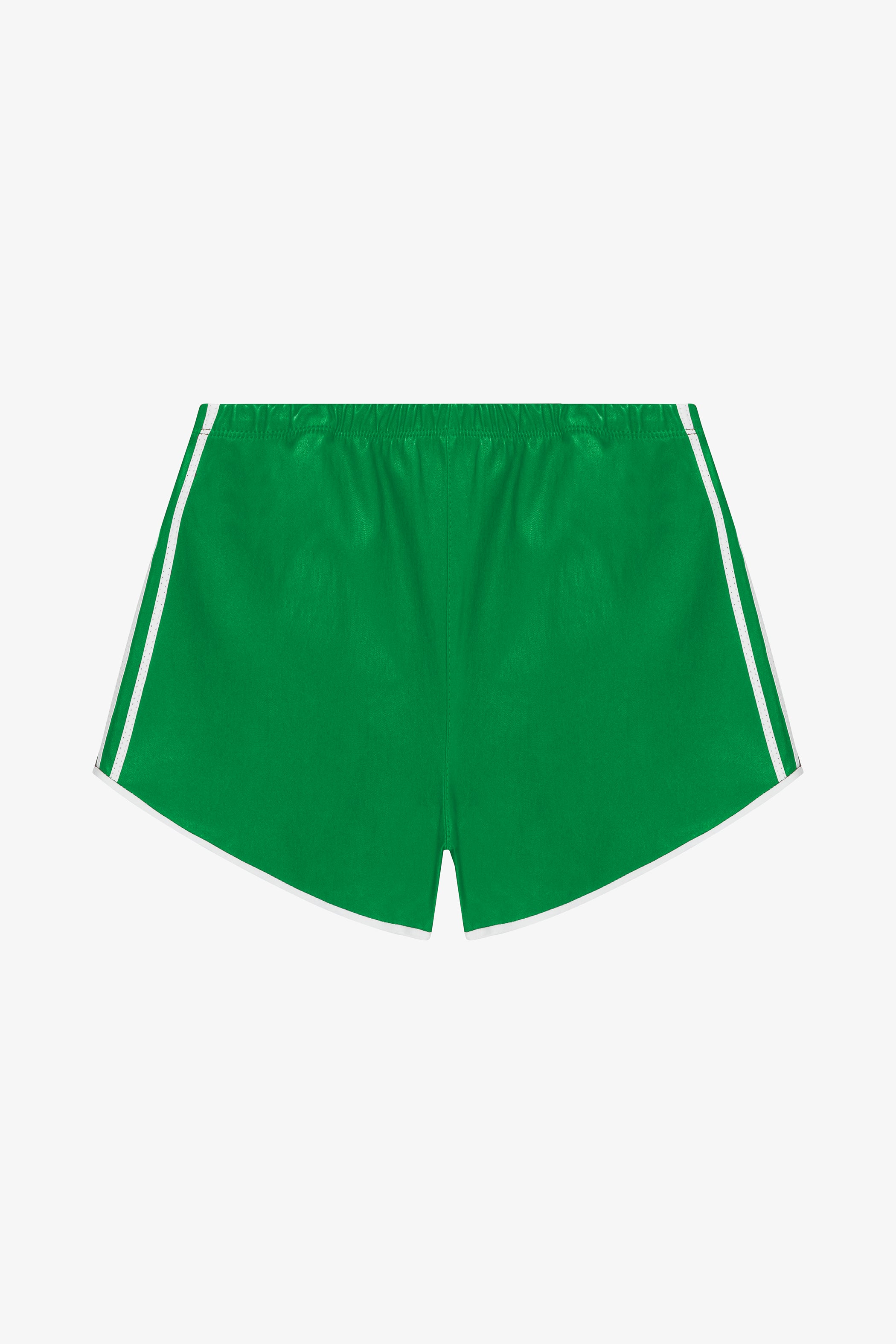 Leather Athletic Slip Shorts