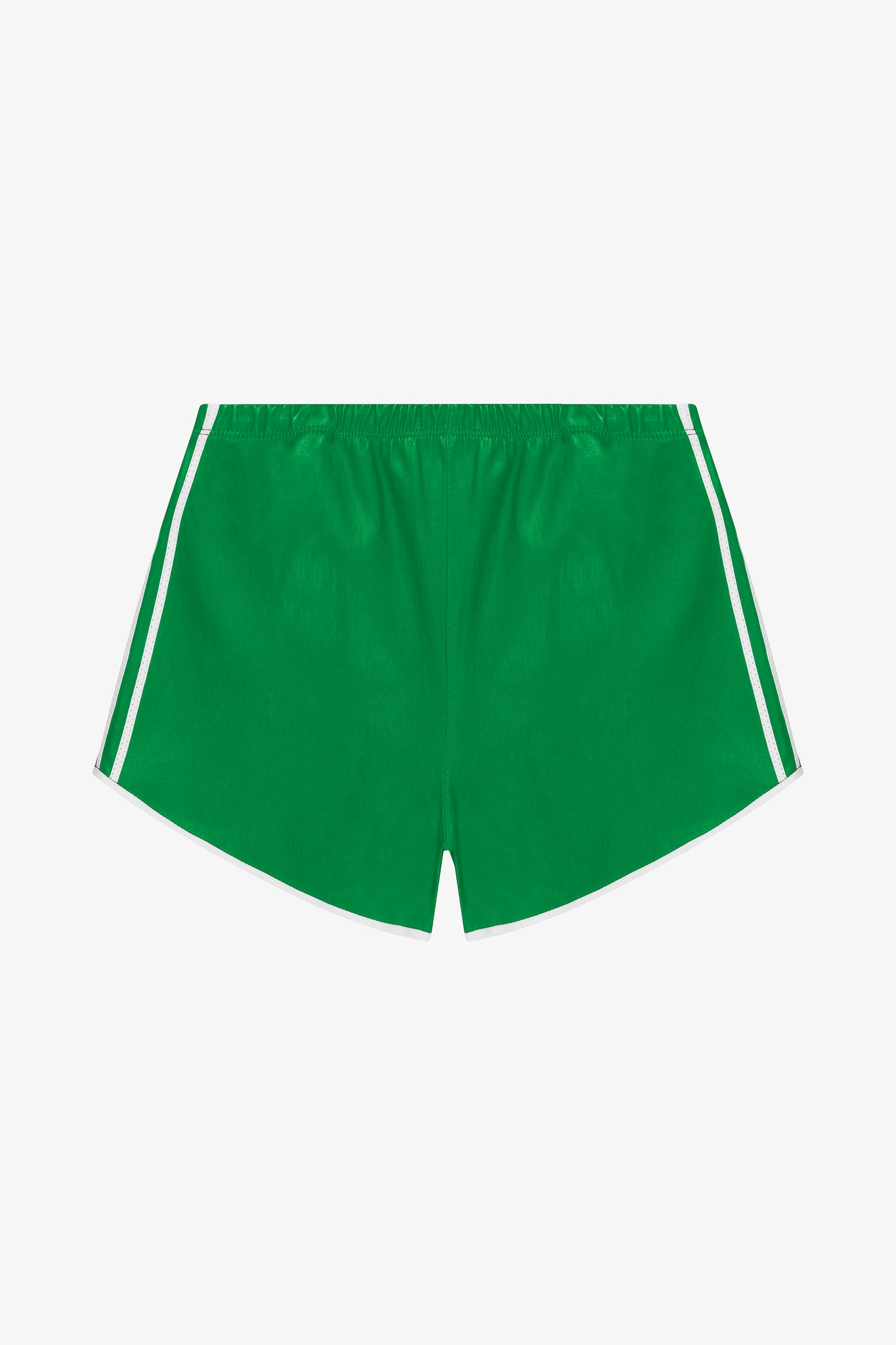 Leather Athletic Slip Shorts