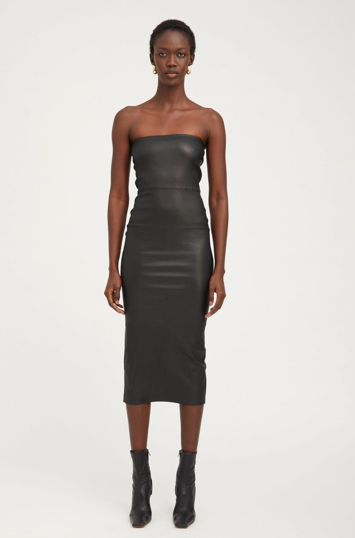 Carolyn Leather Tube Dress SPRWMN Carolyn Leather Tube Dress SPRWMN