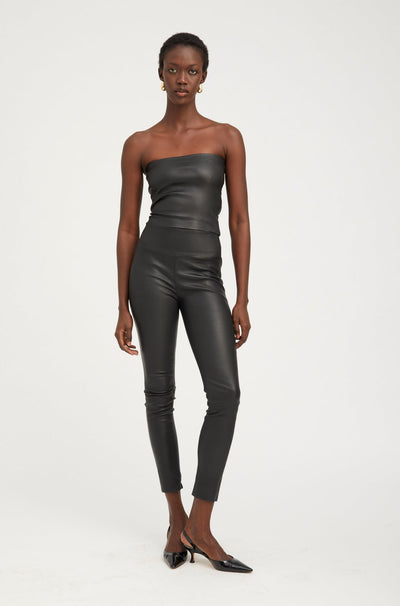 Black Leather Ankle