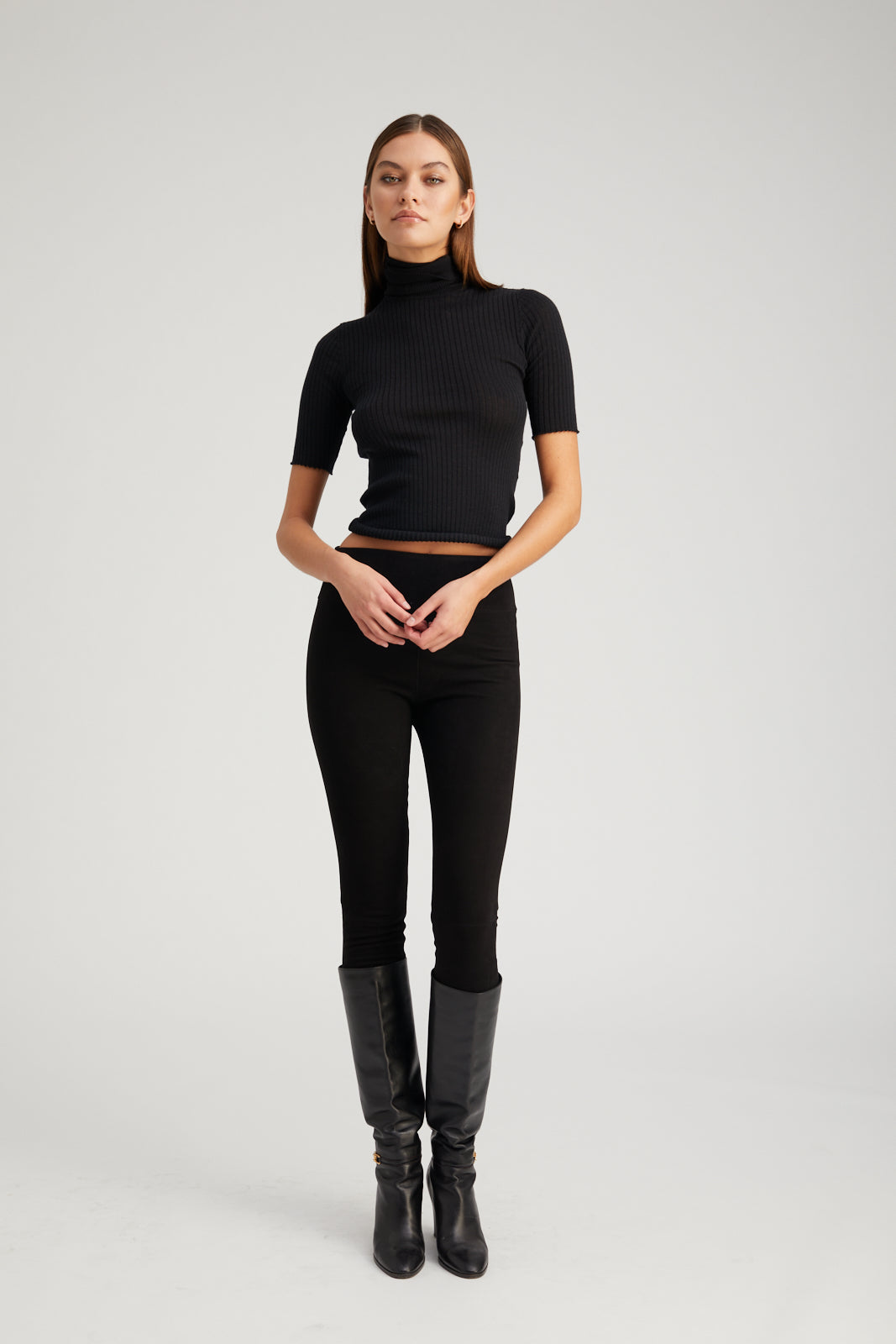 Black Cashmere Turtleneck