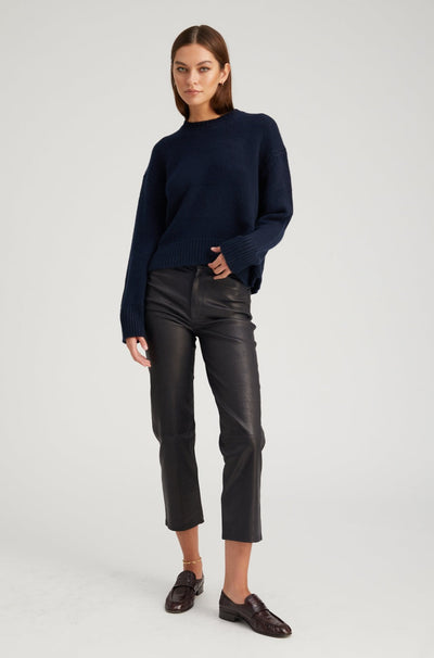 Navy Heavy Cashmere Sweater