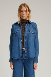 Coco Denim Western Button Down