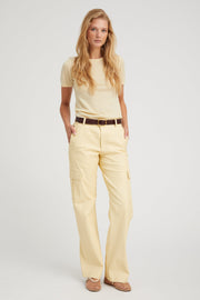 Butter Leather Cargo Trousers