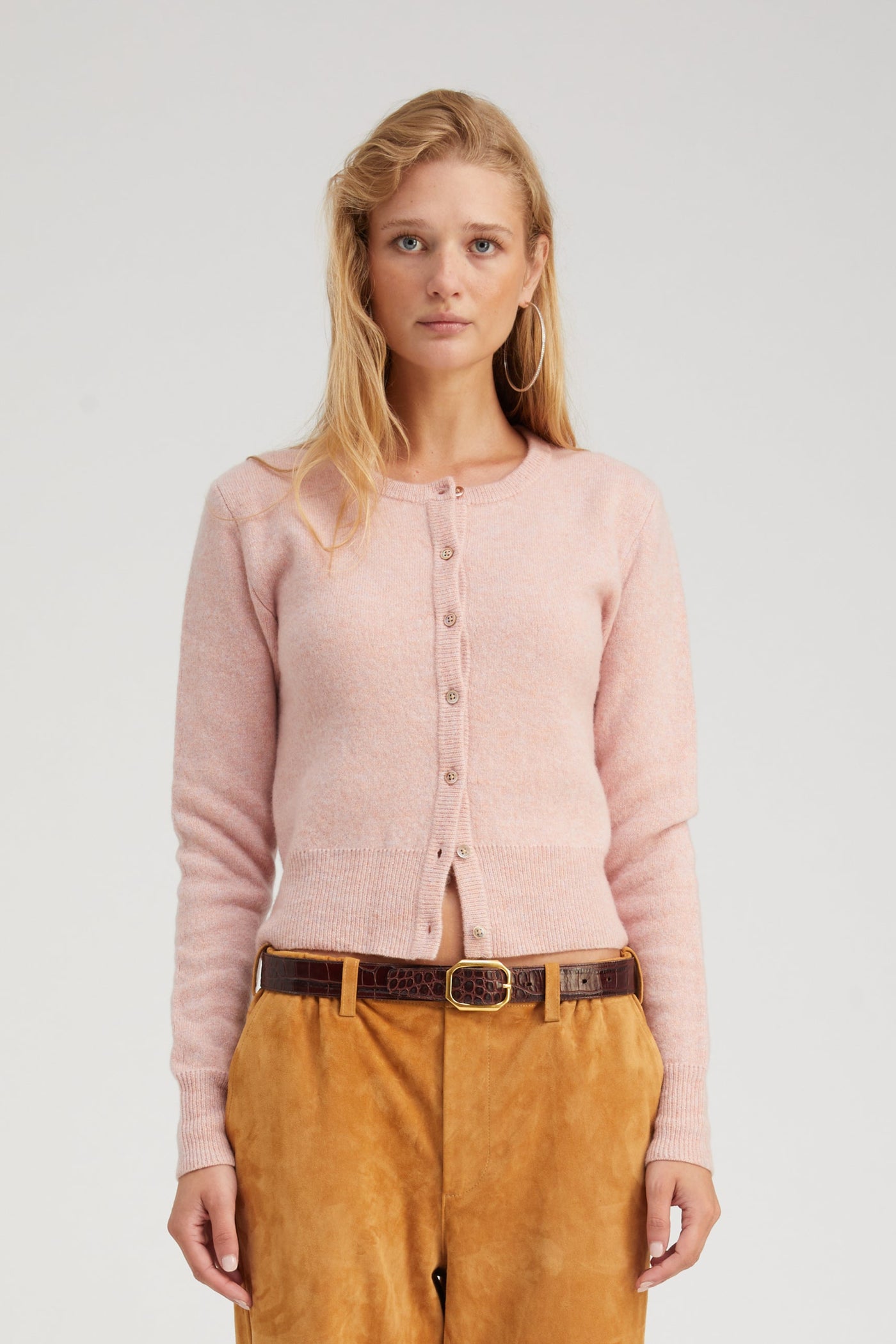 Rose Cashmere Baby Cardigan
