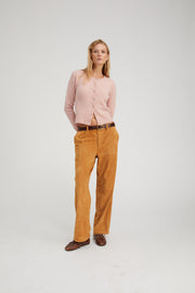 Nutmeg Suede Relaxed Trousers