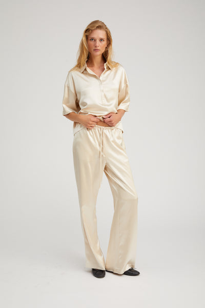 Champagne Silk Kauai Pants