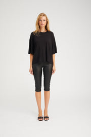 Black Boxy Tee