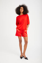 Red Cashmere Boxy Tee