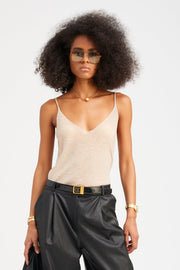 Wheat Tissue Cashmere Tank