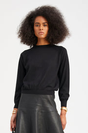 Black Cashmere Raglan Sweater