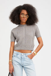 Cashmere Cable Knit Raglan Sweater