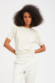Short Sleeve Raglan Cashmere Sweater