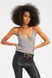 Grey Tissue Cashmere Tank