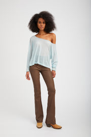 Jane Leather Micro Flare