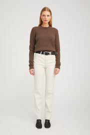 Leather 5 Pocket Slim Straight