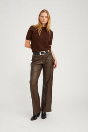 Leather Carpenter Pants