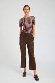 Americano Suede Cropped Trousers
