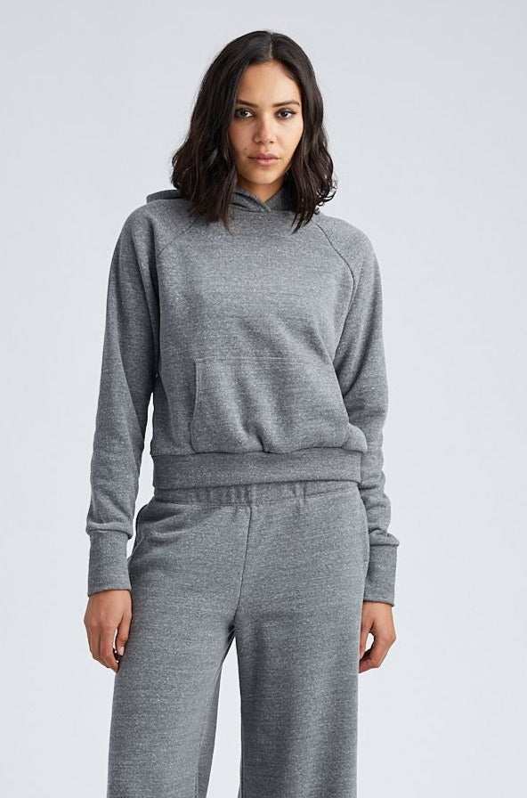 Dark Grey Shrunken Hoodie