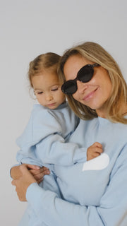 Kids Baby Blue Heart Sweatpants
