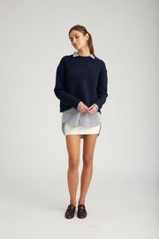 White Leather Classic Mini