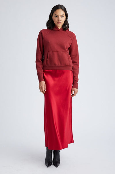 Scarlet Silk Bias Maxi Skirt