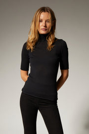 Black Cashmere Turtleneck
