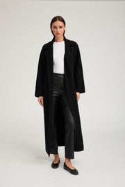 Black Cashmere Classic Coat