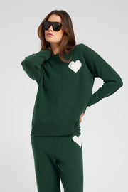 Ivy Cashmere Heart Logo Sweatshirt