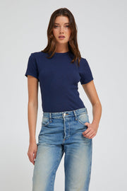 Indigo Cotton Baby Tee