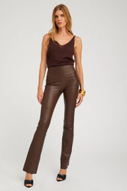Jane Leather Micro Flare