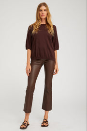 Jackie Leather Ankle Flare