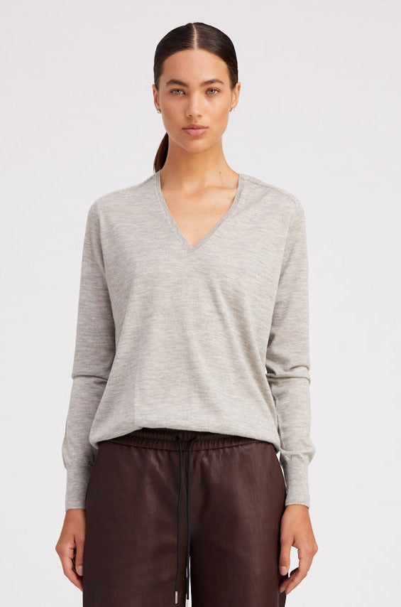 Oxford Cashmere V-Neck Sweater