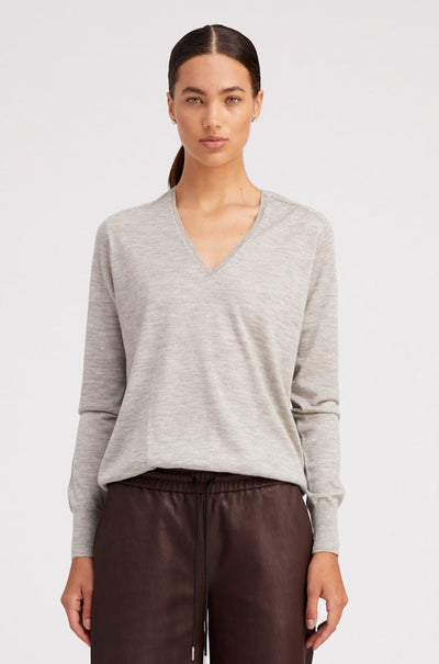 Oxford Cashmere V-Neck Sweater