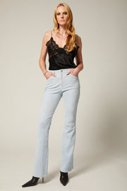 Suede 5 Pocket Micro Flare