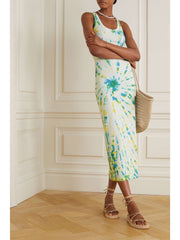Marine Tie Dye Cotton Maxi Dress