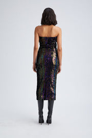 Multi Color Sequin Tube Dress