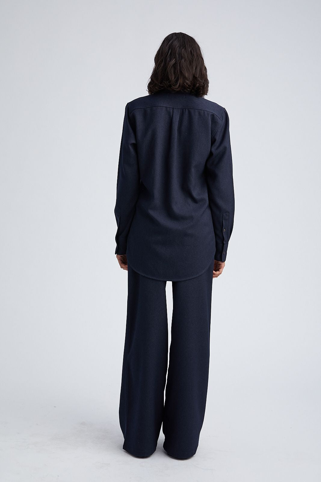 Navy Oversized Button Down