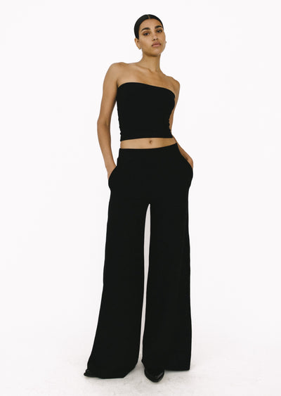 Black City Jersey Tube Top