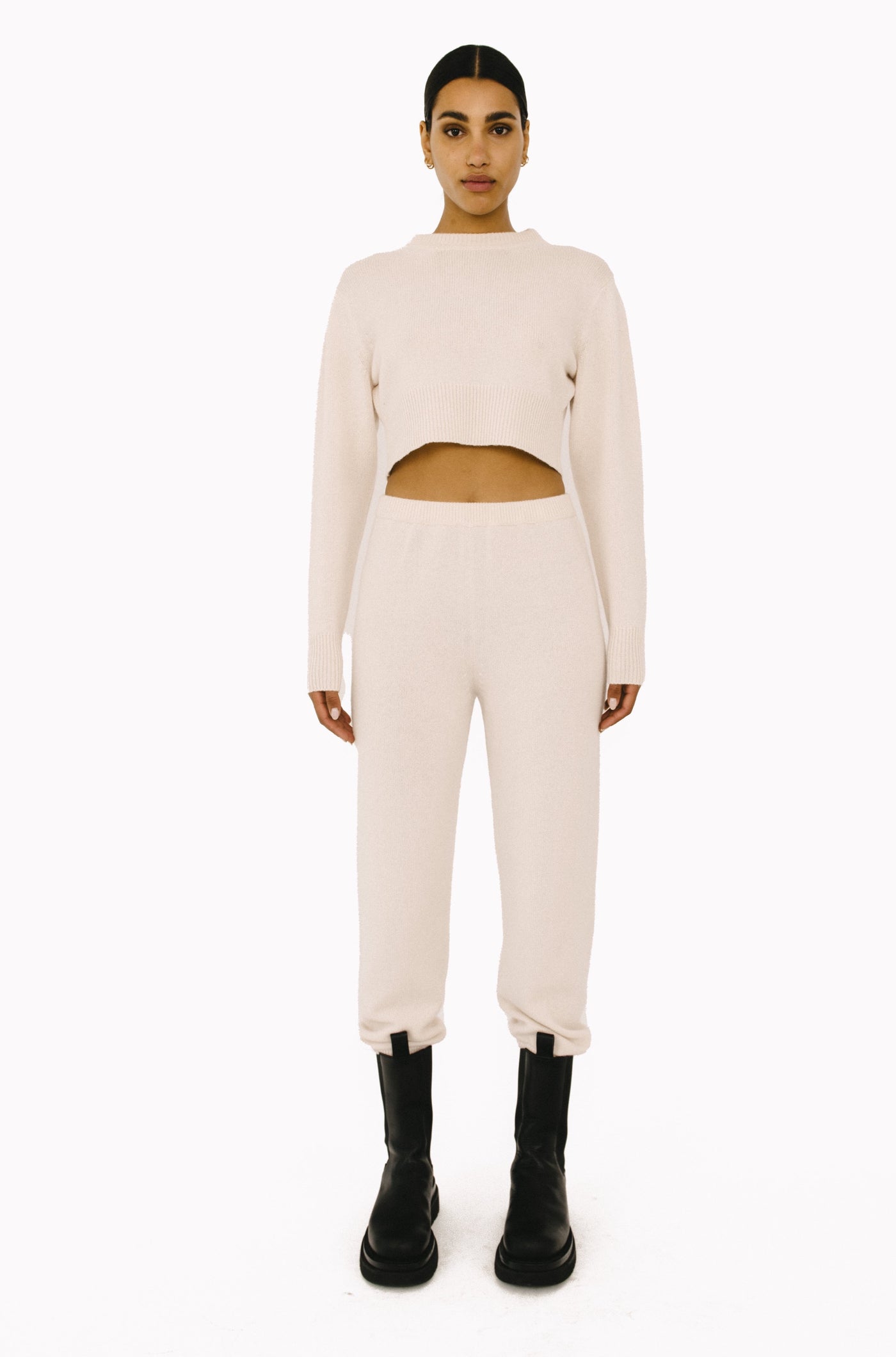 Vintage White Cashmere Sweatpants