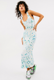 Marine Tie Dye Cotton Maxi Dress
