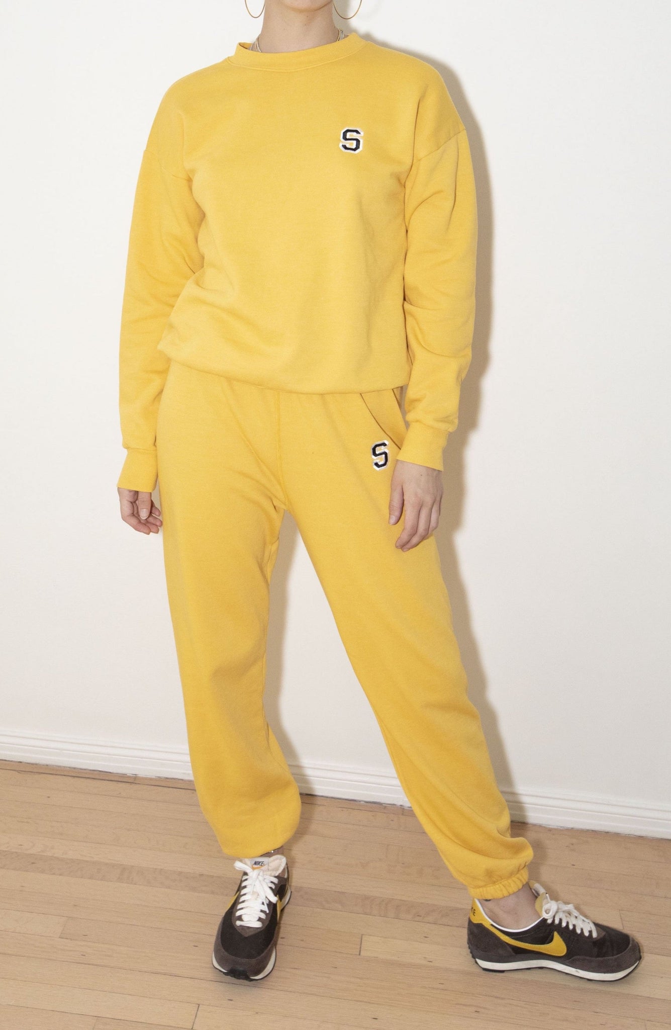 Dandelion Cotton Fleece Embroidered Logo Sweatpants