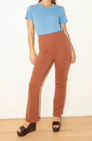 Twill Crop Flare