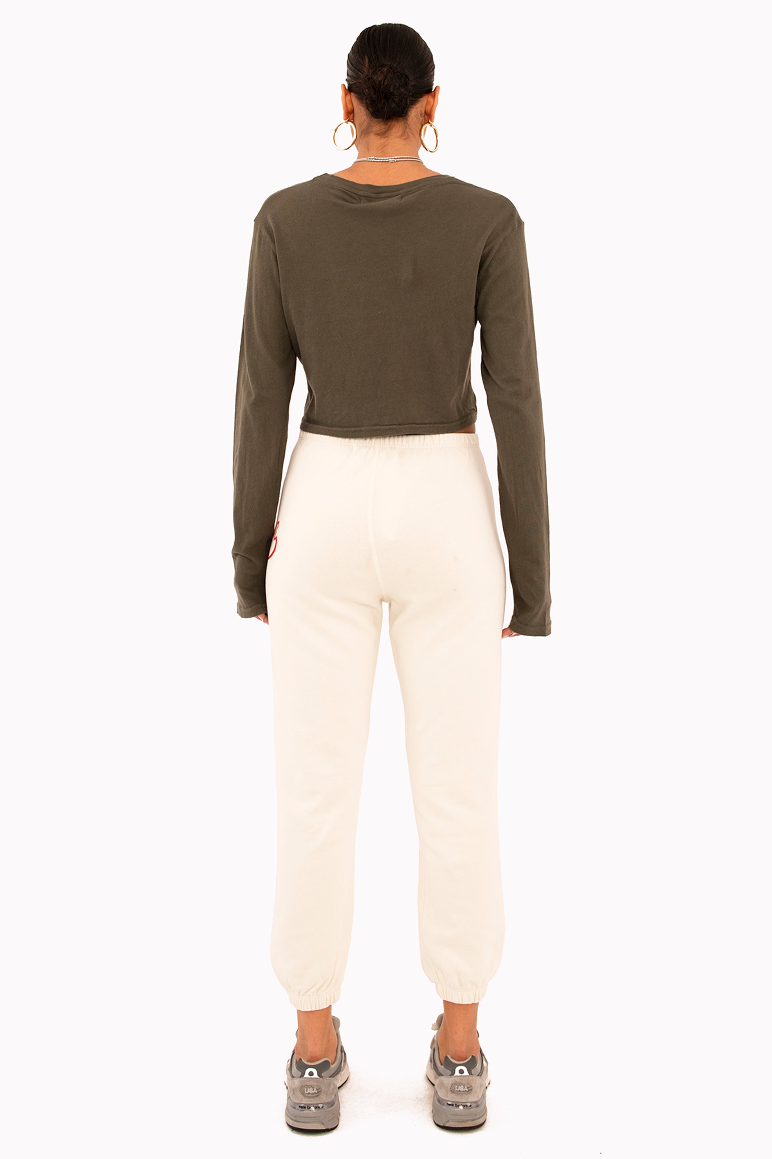 Off White Rasta Script Cotton Logo Sweatpants