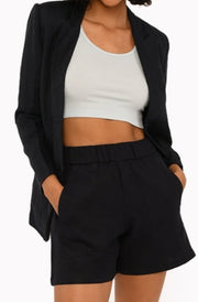 Baby Blue Cropped Rib Tank
