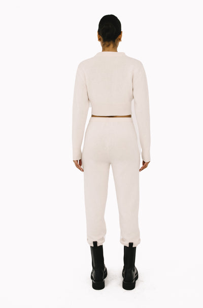 Vintage White Cashmere Sweatpants