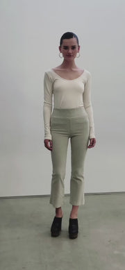 Sable Corduroy Crop Flare Pants