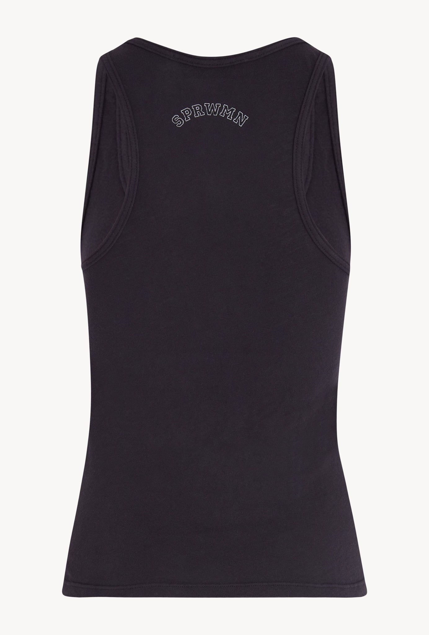 Faded Black Cotton Tank